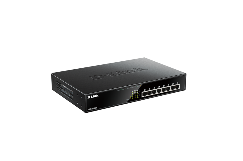 سوئیچ 8 پورت POE دی لینک DGS-1008MP