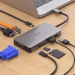 هاب USB-C مدل DUB-M910 برند دی لینک دارای 9 پورت متنوع