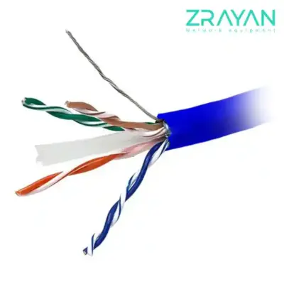 کابل شبکه لگراند Cat6 UTP تمام مس تست فلوک چنل روکش PVC‌ حلقه 305 متری زد رایان