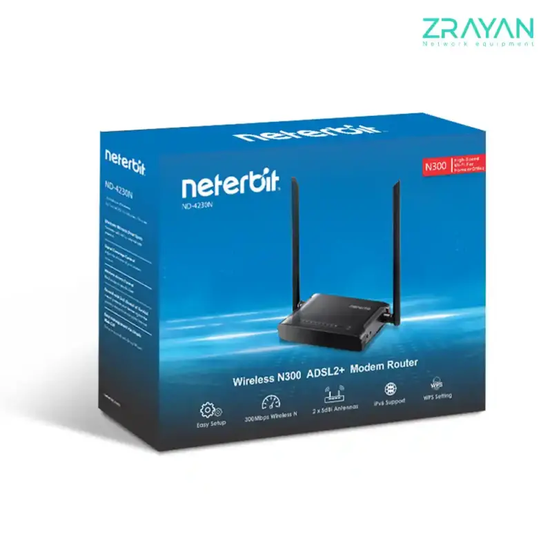 زد رایان قیمت و خرید مودم روتر +ADSL2 نتربیت مدل ND-4230N