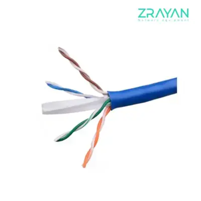 قیمت و خریدکابل شبکه لگراند Cat6 UTP آلومینیوم روکش مس (CCA) با روکش PVC حلقه 305 متری از زدرایان