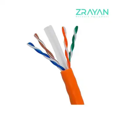 کابل شبکه نگزنس Cat6 UTP تمام مس تست فلوک پرمننت با روکش PVC حلقه 305 متری