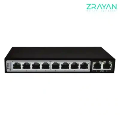 سوییچ 10 پورت poe دی-لینک مدل DES-F1010P-E