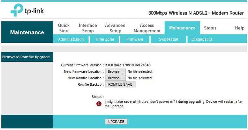 به روز رسانی Firmware مودم