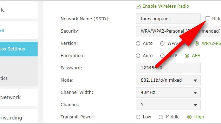 غیرفعال کردن SSID مودم