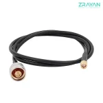 کابل پیگتیل RG-58 با کانکتورهای N-Male به SMA-Female