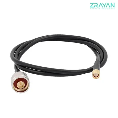 کابل پیگتیل RG-58 با کانکتورهای N-Male به SMA-Female